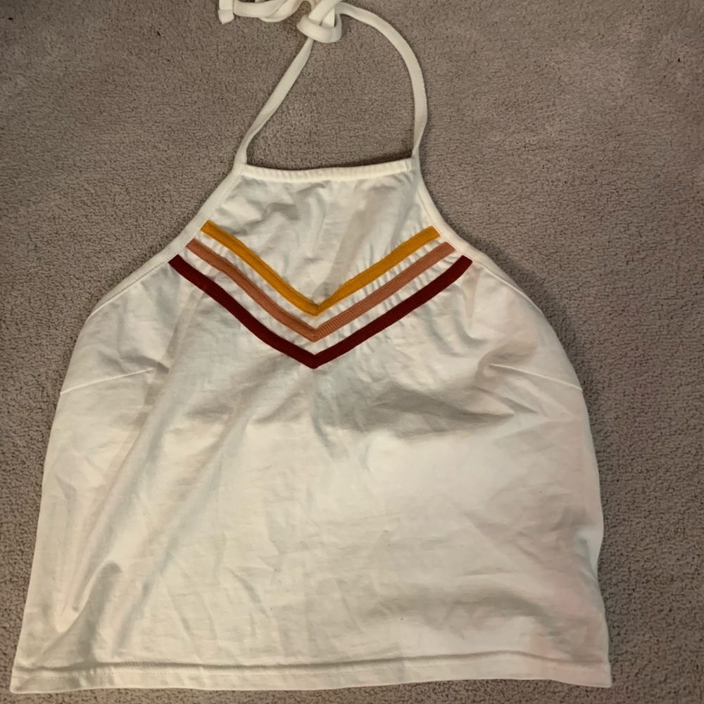 Cropped halter top